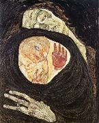 Egon Schiele Dead Mother oil